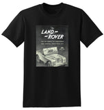 1948 LAND ROVER ENGLISH UK AD TSHIRT