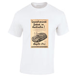 1949 FORD ANGLIA 8 HP SEDAN AUSSIE AD TSHIRT