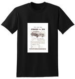 1949 FORD SINGLE SPINNER SEDAN AUSSIE AD TSHIRT