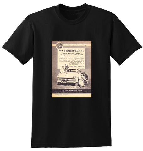 1953 FORD CUSTOMLINE V8 AUSSIE AD TSHIRT