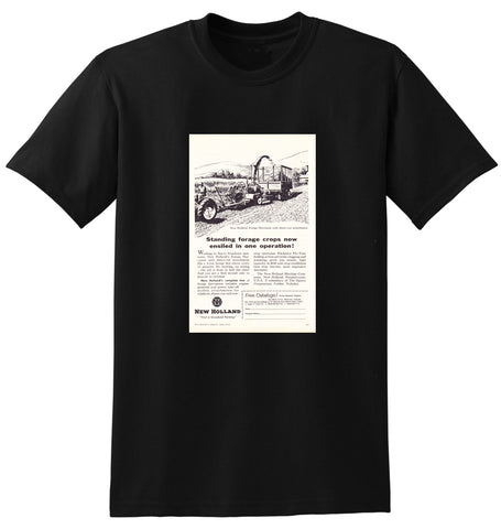 1954 NEW HOLLAND FORAGE HARVESTER TRACTORS AUSSIE AD TSHIRT
