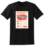 1954 PLYMOUTH SAVOY SEDAN AUSSIE AD TSHIRT