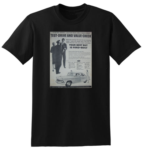 1955 FORD CUSTOMLINE V8 AUSSIE AD TSHIRT