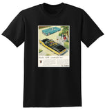 1955 FORD FAIRLANE SUNLINER & THUNDERBIRD CONVERTIBLES USA AD TSHIRT