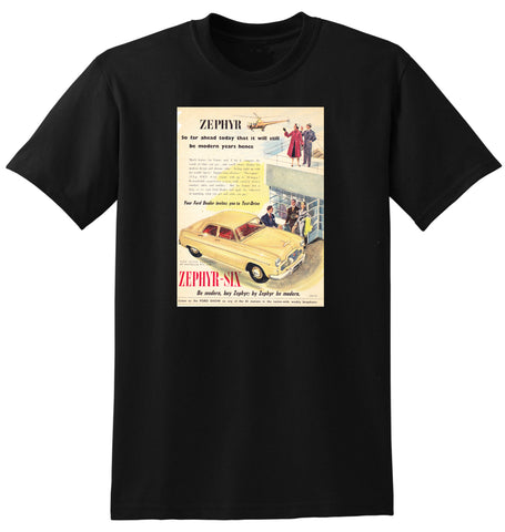 1955 FORD ZEPHYR-SIX AUSSIE AD TSHIRT