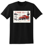 1956 WORLD WIDE FORD TRUCKS AUSSIE AD TSHIRT