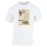 1957 SKODA 440 SALOON ENGLISH UK AD TSHIRT