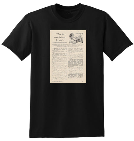 1957 VOLKSWAGEN BEETLE AUSSIE AD TSHIRT