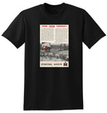 1959 INTERNATIONAL HARVESTER FOOD FROM THOUGHT AUSSIE AD TSHIRT