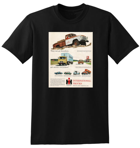 1959 INTERNATIONAL HARVESTER TRUCK RANGE USA AD TSHIRT