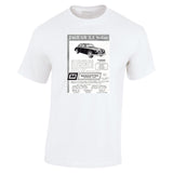 1959 JAGUAR 3.4 LITRE SALOON AUSSIE AD TSHIRT