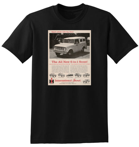 1964 INTERNATIONAL HARVESTER SCOUT RANGE USA AD TSHIRT