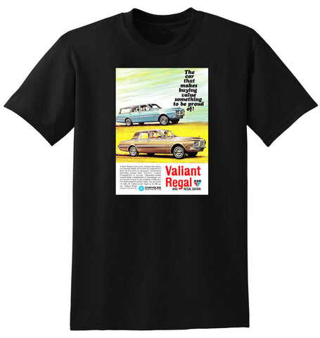 1965 AP6 CHRYSLER VALIANT REGAL & SAFARI AUSSIE AD TSHIRT