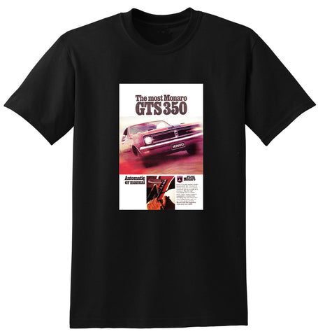 1969 HT HOLDEN MONARO 350-GTS AUSSIE AD TSHIRT