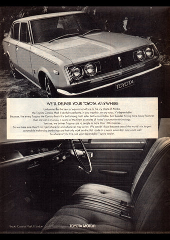 1969 TOYOTA CORONA AUSSIE AD ART PRINT POSTER