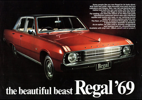 1969 VF CHRYSLER REGAL SEDAN & WAGON AUSSIE AD ART PRINT POSTER