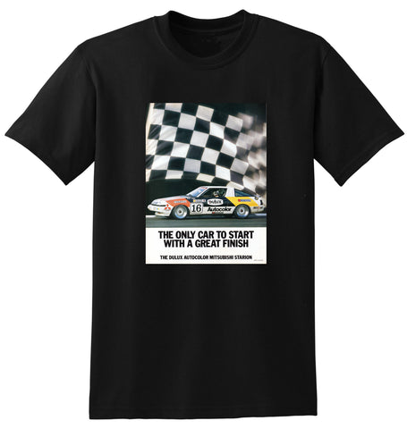 1987 DULUX AUTOCOLOR PAINT MITSUBISHI STARION AUSSIE AD TSHIRT