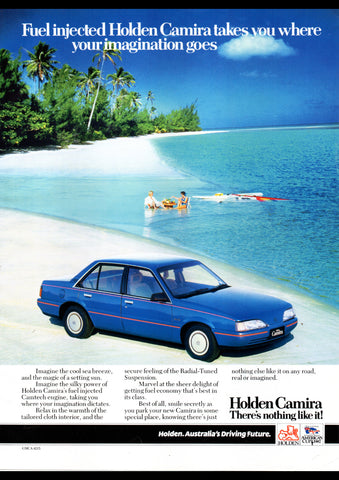 1987 JD HOLDEN CAMIRA AUSSIE AD ART PRINT POSTER