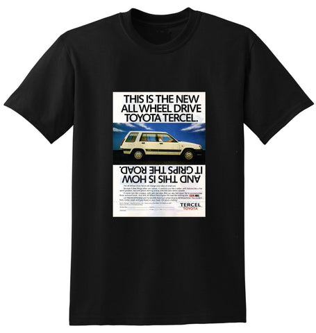 1988 TOYOTA TERCEL AWD WAGON AUSSIE AD TSHIRT