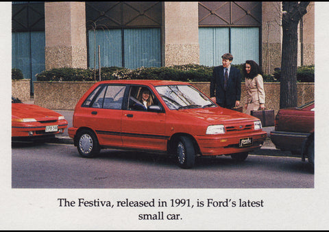 1991 FORD FESTIVA AUSSIE AD ART PRINT POSTER