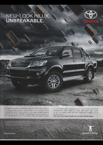 2012 TOYOTA HILUX AUSSIE AD ART PRINT POSTER