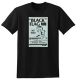 BLACK FLAG MY WAR 1984 VINTAGE CONCERT POSTER AD TSHIRT