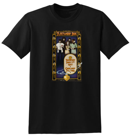 FLEETWOOD MAC OAKLAND STADIUM 1977 VINTAGE CONCERT POSTER AD TSHIRT