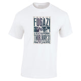 FUGAZI BEAT HAPPENING PINE ST THEATRE 1990 VINTAGE CONCERT POSTER TSHIRT