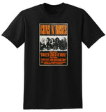 GUNS N ROSES DONINGTON PARK 1988 VINTAGE CONCERT POSTER TSHIRT
