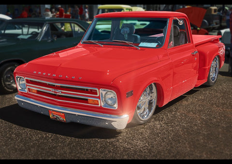 1968 CHEVROLET C10 CUSTOM STEPSIDE PICKUP GICLEE ART PRINT POSTER