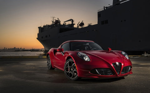 2015 ALFA ROMEO 4C RED ART PRINT POSTER