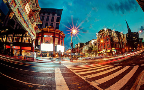 CHINATOWN WASHINGTON GICLEE CANVAS ART PRINT POSTER