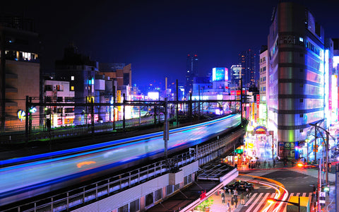 CITY LIGHTS CHINA GICLEE CANVAS ART PRINT POSTER
