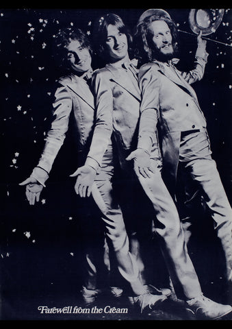 CREAM FAREWELL TOUR 1968 VINTAGE CONCERT POSTER REPRINT