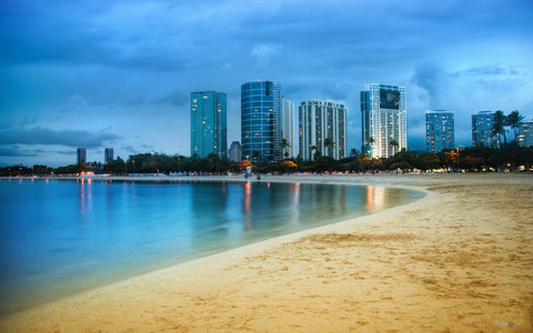 HAWAII OAHU GICLEE CANVAS ART PRINT POSTER
