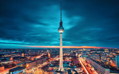 BERLIN GERMANY GICLEE CANVAS ART PRINT POSTER
