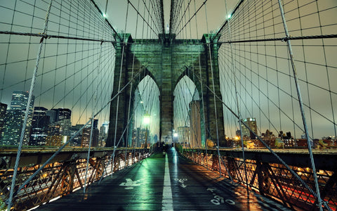 BROOKLYN BRIDGE NYC GICLEE CANVAS ART PRINT POSTER