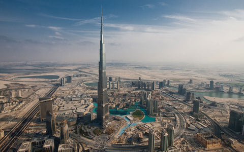 BURJ KHALIFA DUBAI GICLEE CANVAS ART PRINT POSTER