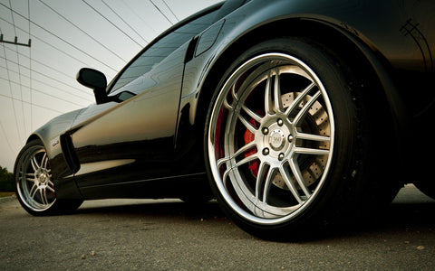 CHEVROLET CHEVY CORVETTE Z06 FORGED WHEELS GICLEE CANVAS ART PRINT POSTER