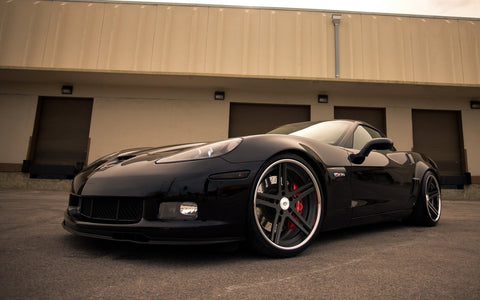 CHEVROLET CHEVY CORVETTE Z06 BLACK GICLEE CANVAS ART PRINT POSTER