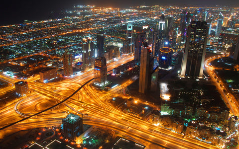 DUBAI UNITED ARAB EMIRATES GICLEE CANVAS ART PRINT POSTER