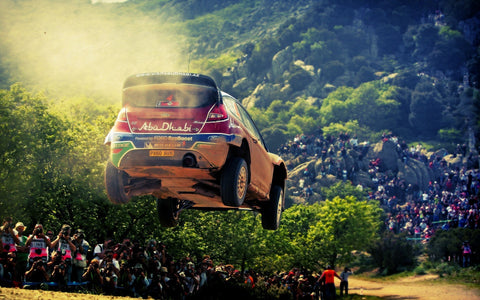 FORD FIESTA WRC AIRBORNE GICLEE CANVAS ART PRINT POSTER