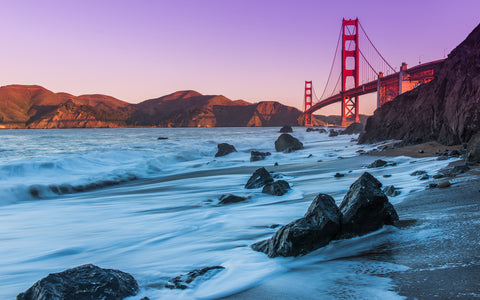 GOLDEN GATE BRIDGE COAST GICLEE CANVAS ART PRINT POSTER