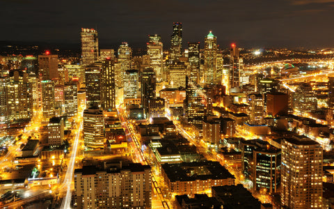 SEATTLE GICLEE CANVAS ART PRINT POSTER