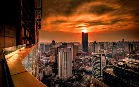 SHANGHAI GICLEE CANVAS ART PRINT POSTER