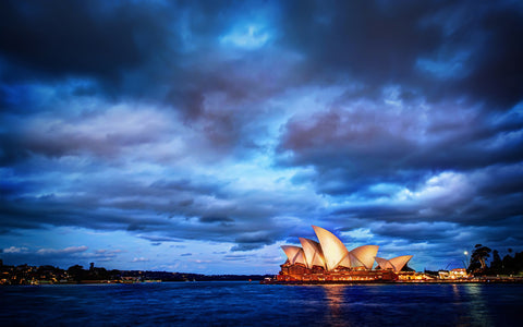 SYDNEY OPERA HOUSE GICLEE CANVAS ART PRINT POSTER