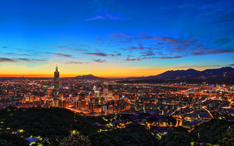 TAIPEI CITY GICLEE CANVAS ART PRINT POSTER