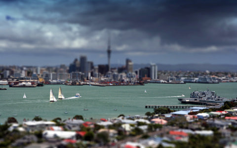 TILT SHIFT VIEW CITY GICLEE CANVAS ART PRINT POSTER