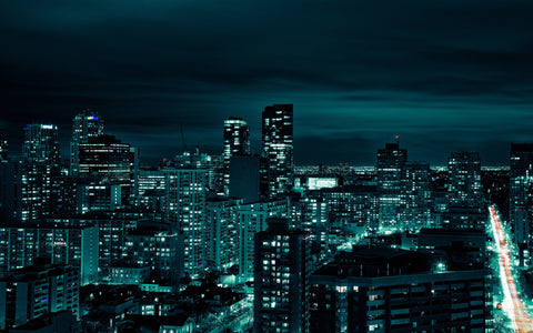 TORONTO NIGHT GICLEE CANVAS ART PRINT POSTER