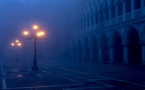 TWILIGHT VENICE GICLEE CANVAS ART PRINT POSTER